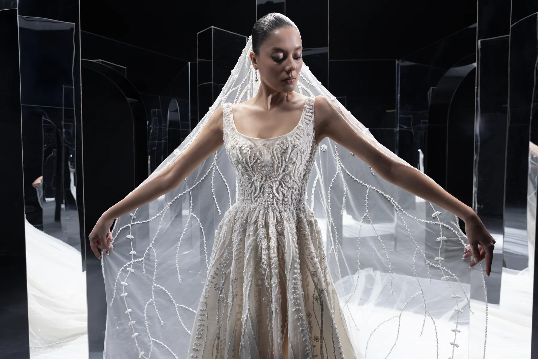 Another view of Runway lace