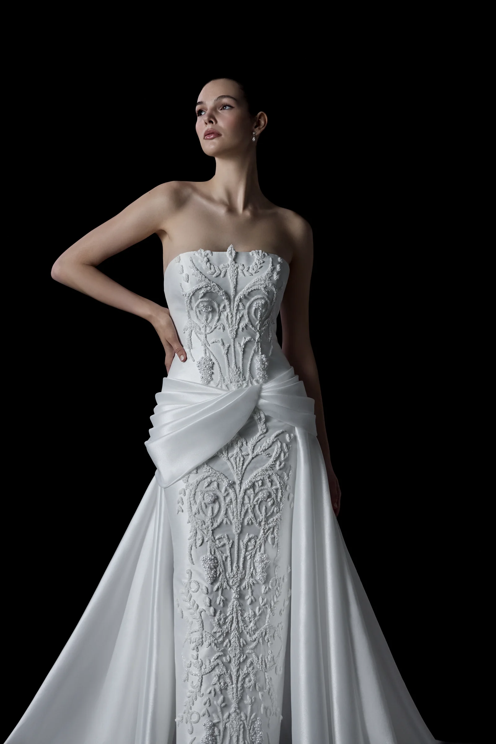 Runway draping by Novabella Couture