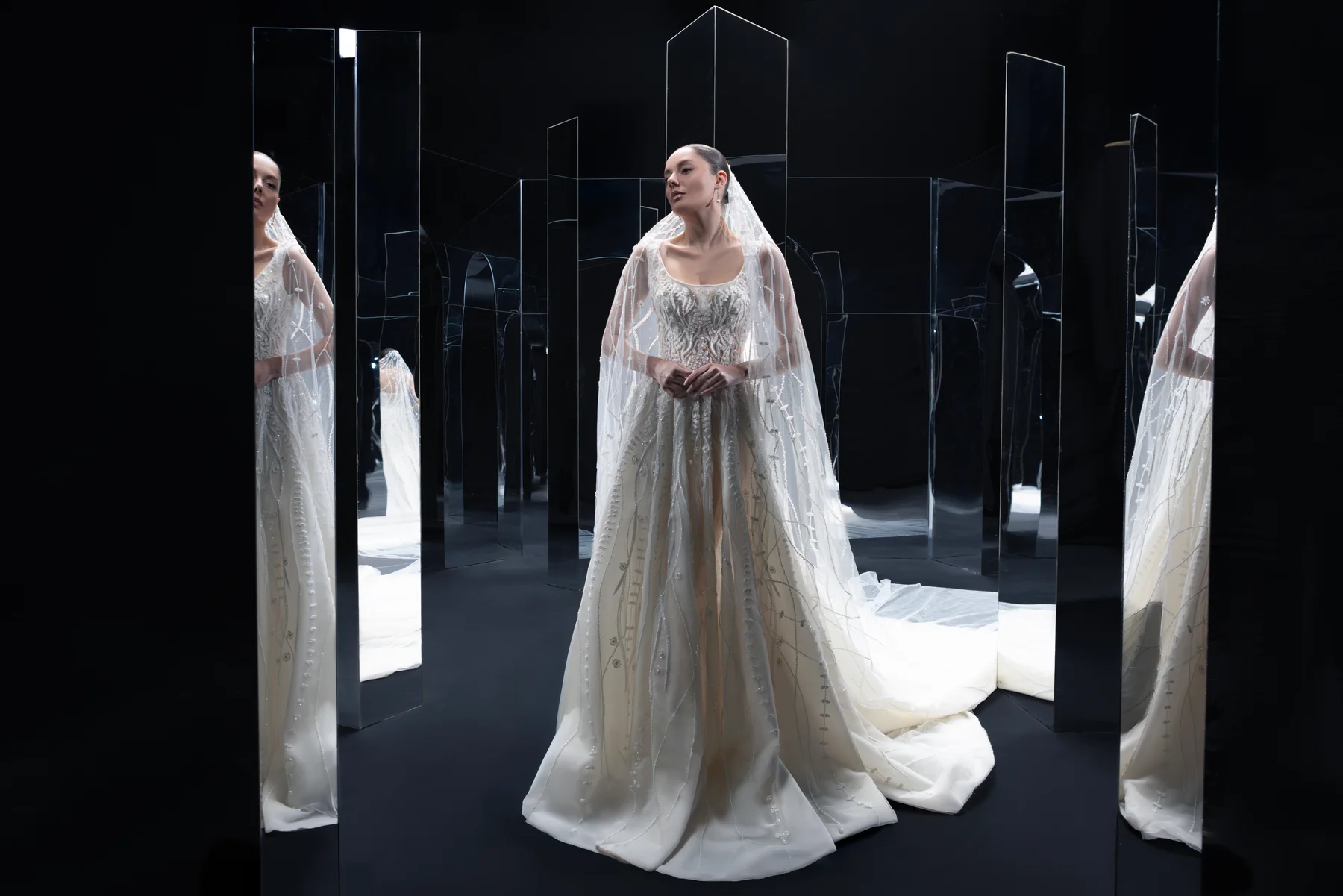 Runway lace by Novabella Couture